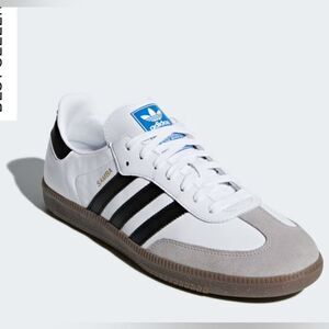 Adidas Samba OG Shoes Size 4.5 in Cloud White/Core Black/gum NWT in packaging‎
